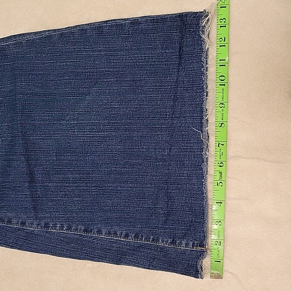 Torrid Perfect Super Flare Vintage Stretch Distressed Blue Flare Jeans - Picture 10 of 14